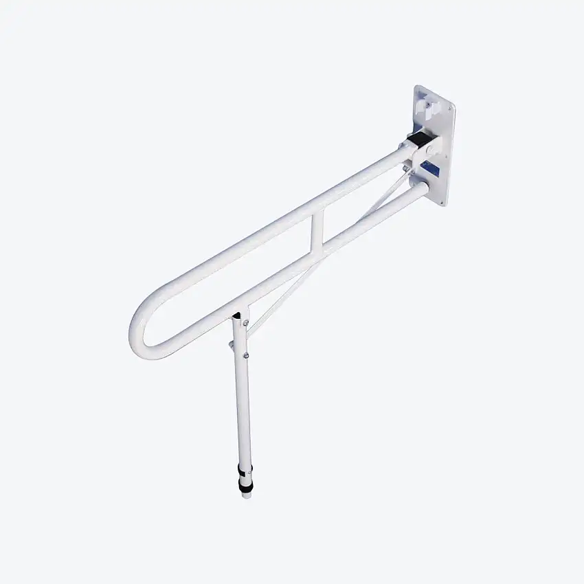 Barre d'appui - Murale - Rabattable - Avec pied réglable - Aidapt