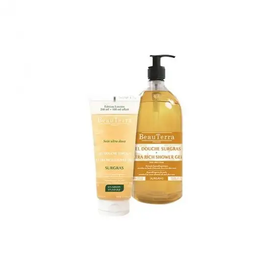 Beauterra gel douche surgras hypoallergénique 1L