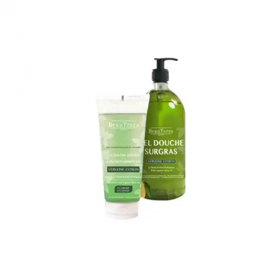 Beauterra gel douche surgras verveine citron 1L