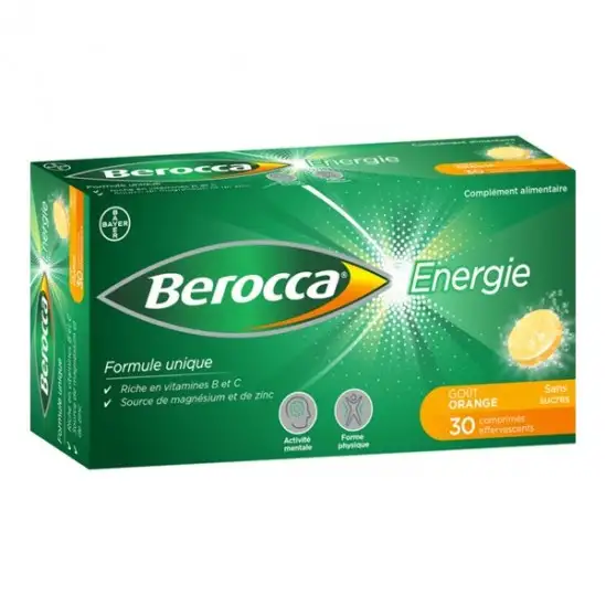 Berocca energie goût orange 30 comprimés
