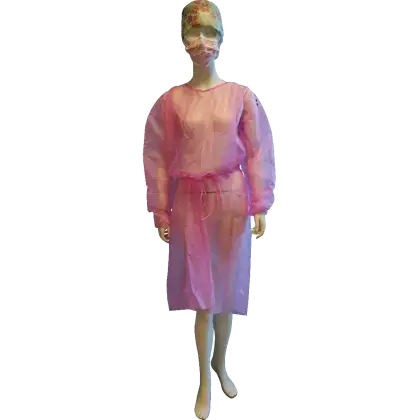 Blouse de protection jetable rose Abena (sachet de 10)