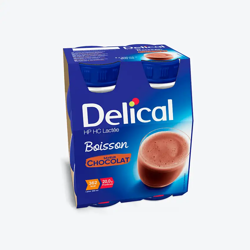 Boisson Lactée Concentrée HP-HC - Pack de 4 bouteilles - Delical