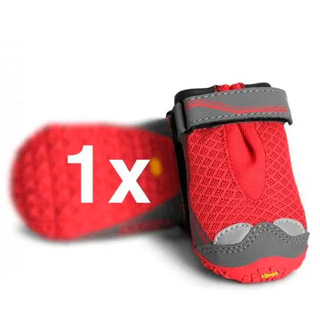Bottes pour Chien avec Semelle Flexible Antidérapante | Par Tailles - XXXS (- 3.8 cm) / Rouge