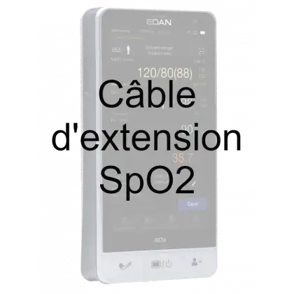 Câble d'extension SpO2 pour moniteur multiparamètre EDAN iM3S