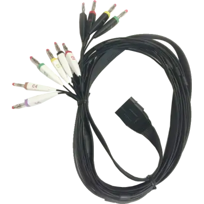 Câble patient fiches bananes pour ECG Schiller MS12 USB et FT-1