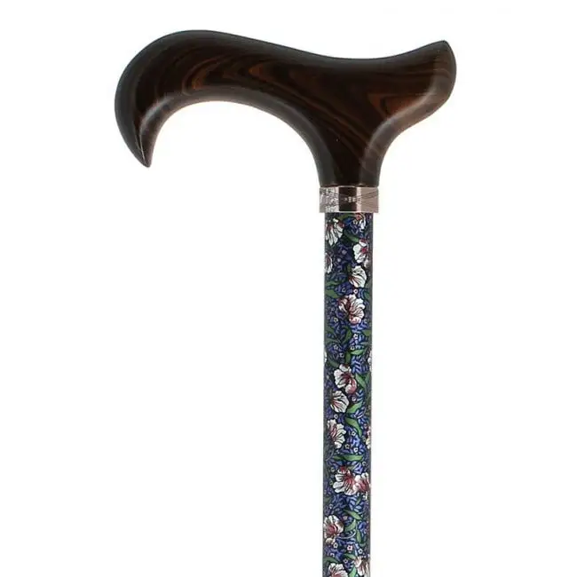 Canne de marche réglable en aluminium à fleurs - Fayet