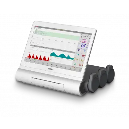 Cardiotocographe / Moniteur foetal pour grossesse multiples EDAN F15 AIR avec VCT