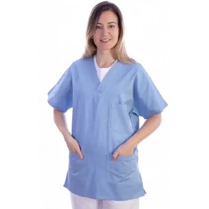 Casaque unisexe en coton/polyester Gima (bleu)