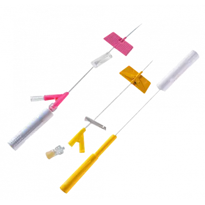 Cathéter veineux sécurisé BD SAF-T Intima avec ailettes (boite de 25)