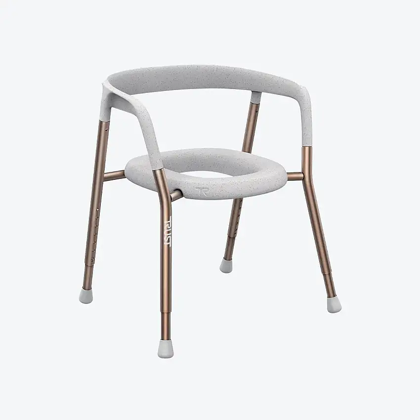 Chaise percée médicale - Seau inclus - Let's Help Me Trust Care - Mobio