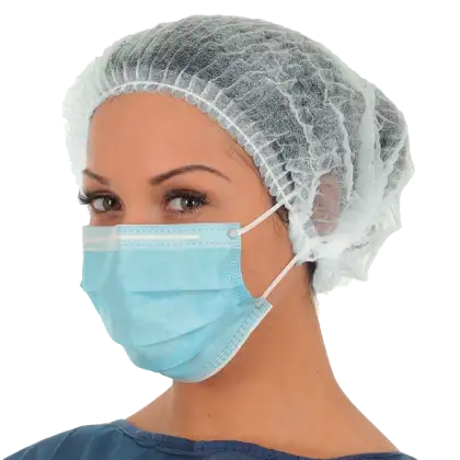 Charlottes à clip non tissées blanches (sachet de 100)