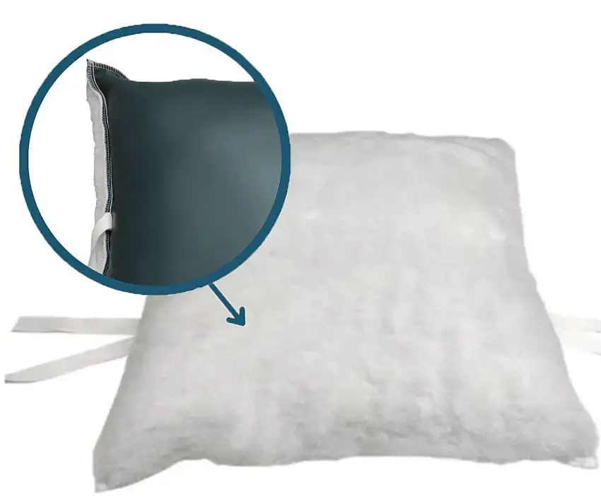 Coussin anti-escarre carré en suapel imperméable double face