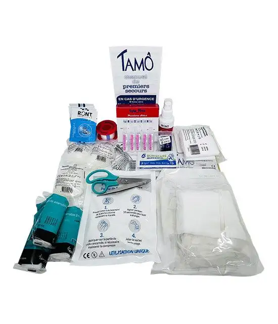 Composition trousse de secours bateau mer et rivière