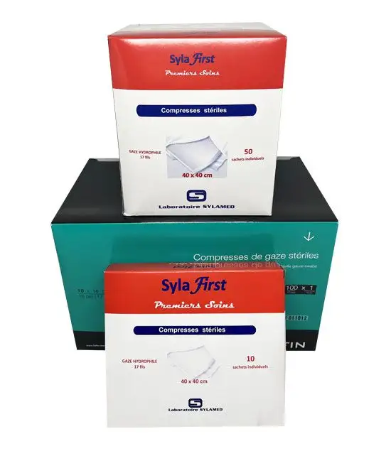Compresses Tissées Stériles - 10 cm x 10 cm