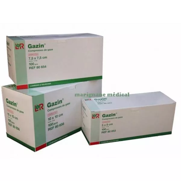 Compresses de gaze stériles 5 x 5 cm