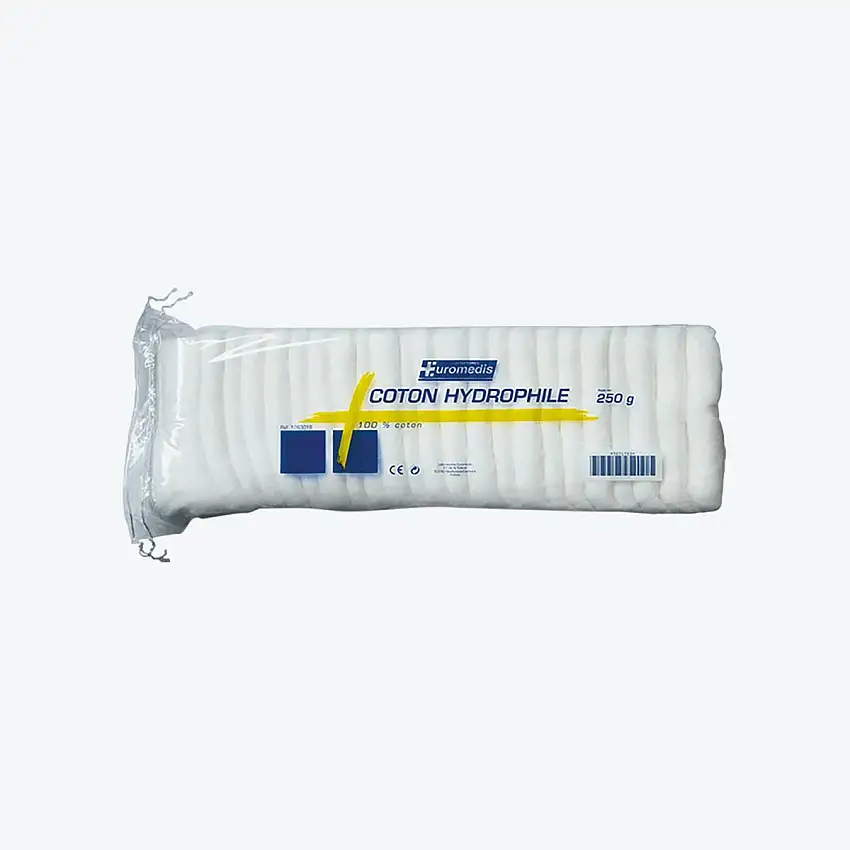Coton hydrophile - Accordéon - 250 g - Euromedis
