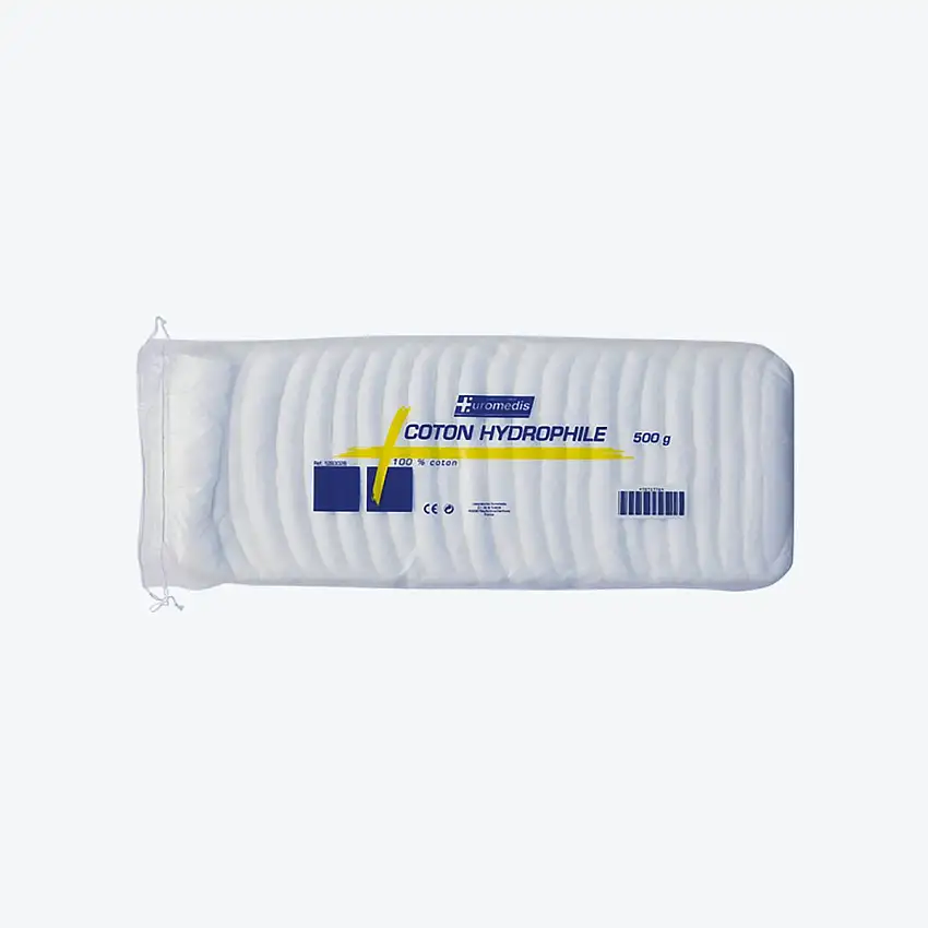 Coton hydrophile - Accordéon - 500 g - Euromedis