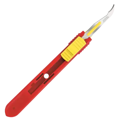 Coupe-fils sécurisé à lame rétractable stériles Swann Morton (boîte de 25)