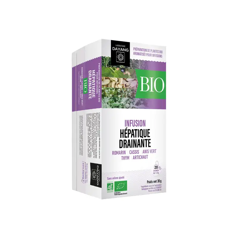 Dayang Infusion hépatique drainante bio 20 infusettes
