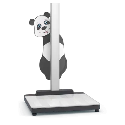 Décor de colonne panda pour pèse-personnes Seca
