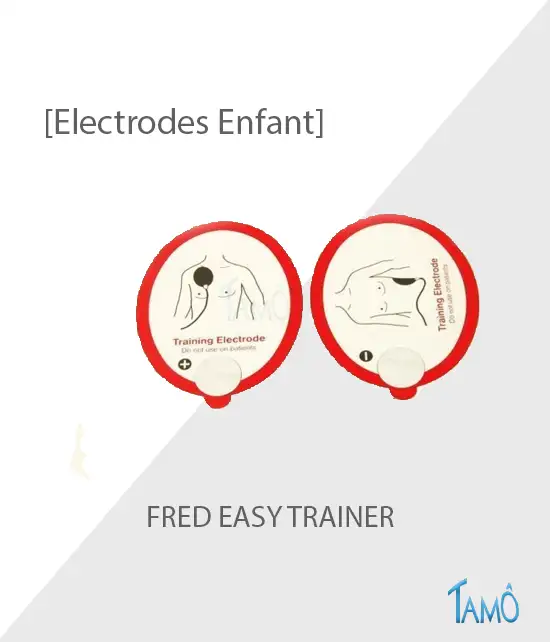 10 Paires d'Électrodes Enfant de Formation - Défibrillateur FRED EASY TRAINER