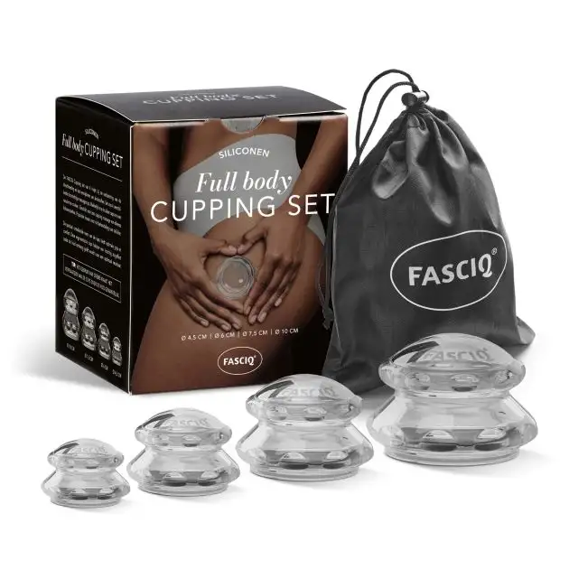 FASCIQ Ventouses en Silicones pour cupping Ensemble de 4