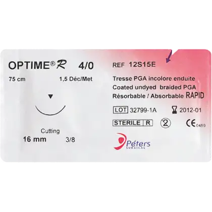 Fil de suture Optime-R à résorption très rapide (boite de 36)