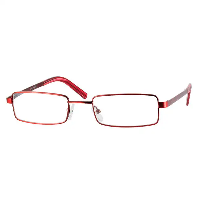 Lunettes pour Presbytie avec Monture Métallique Rectangulaire - +1.00 / Rouge