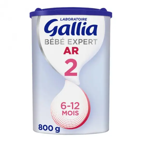 Gallia bébé expert 2 ar lait 6-12 mois anti-régurgitations 800g