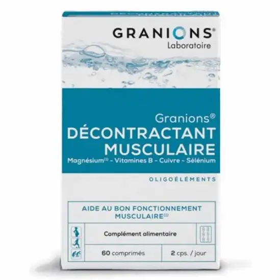 Granions décontractant musculaire 60 comprimés 74g
