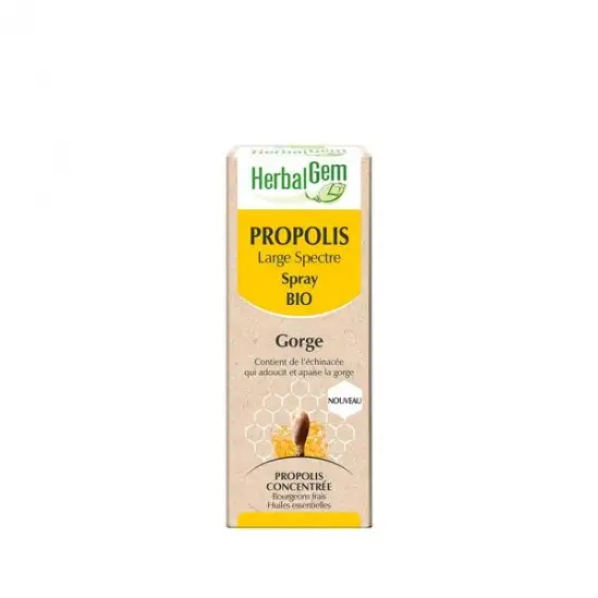 Herbalgem propolis large spectre spray bio 15ml