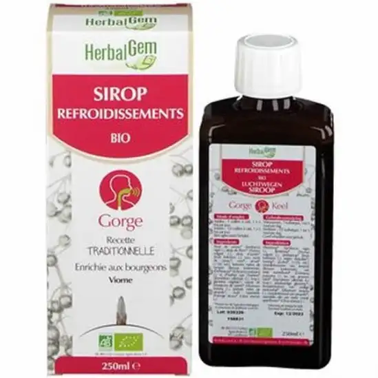 Herbalgem sirop refroidissement bio 150ml