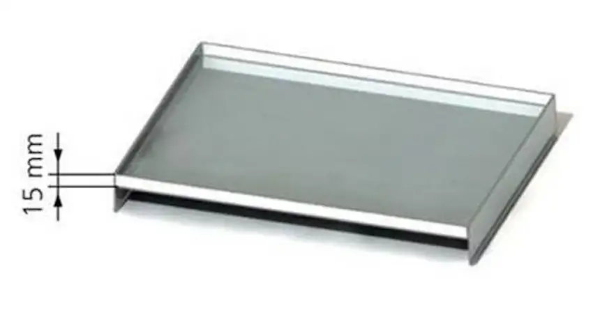 BAC EGOUTTOIR INOX REBORD 15MM POUR ETUVE MEMMERT