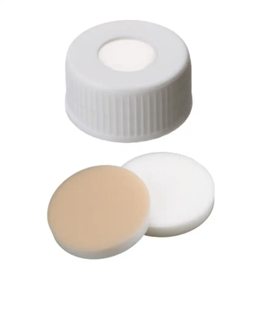 BOUCHON A VIS PP BLANC 1 TROU DN24 SILICONE/PTFE - X100