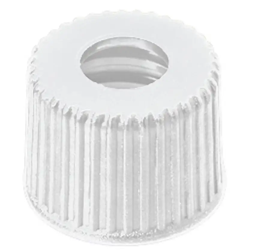 BOUCHON A VIS PP BLANC 1 TROU DN8 SANS SEPTA- PACK DE 100