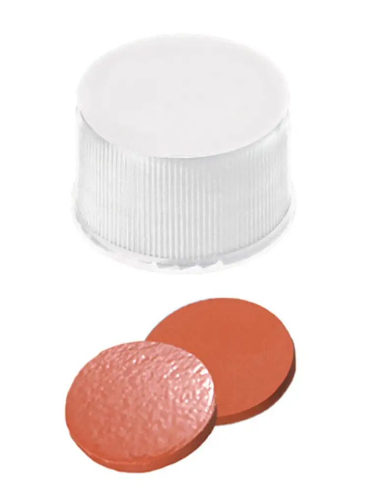 BOUCHON A VIS PP BLANC PLEIN DN13 CAOUTCHOUC/TFE - X100