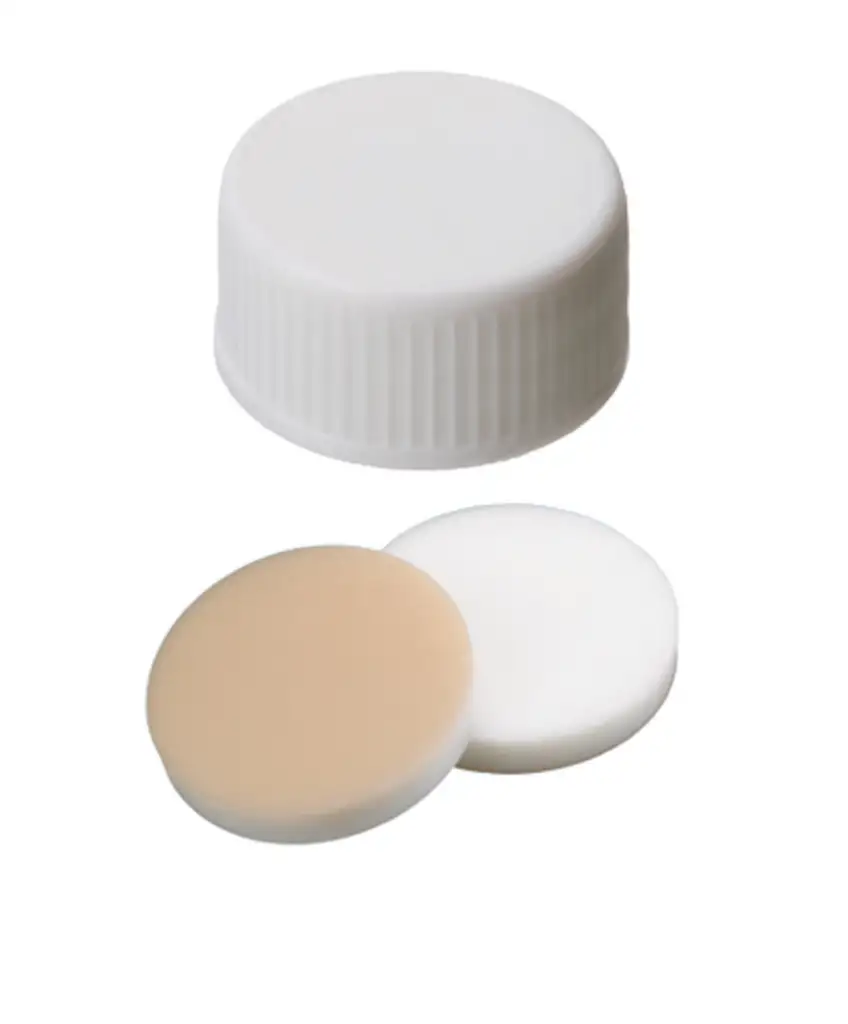 BOUCHON A VIS PP BLANC PLEIN DN13 SILICONE/PTFE - X100