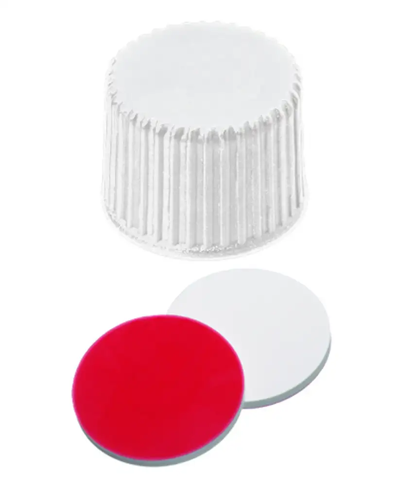 BOUCHON A VIS PP BLANC PLEIN DN20 SILICONE/PTFE - X100