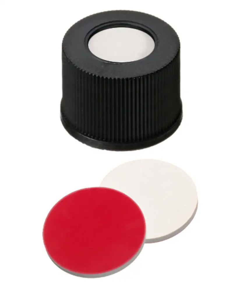 BOUCHON A VIS PP NOIR 1 TROU DN13 SILICONE/PTFE - X100