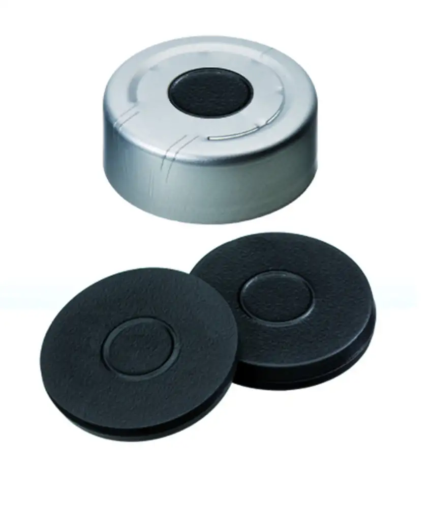 CAPSULE A SERTIR ALU 1 TROU DN 20 RAINURE BUTYLE MOULE - X100