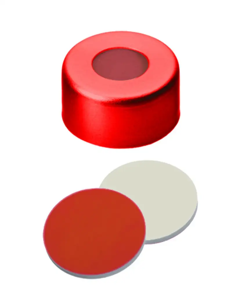 CAPSULE A SERTIR ALU ROUGE 1 TROU DN11 CAOUT./PTFE û X100