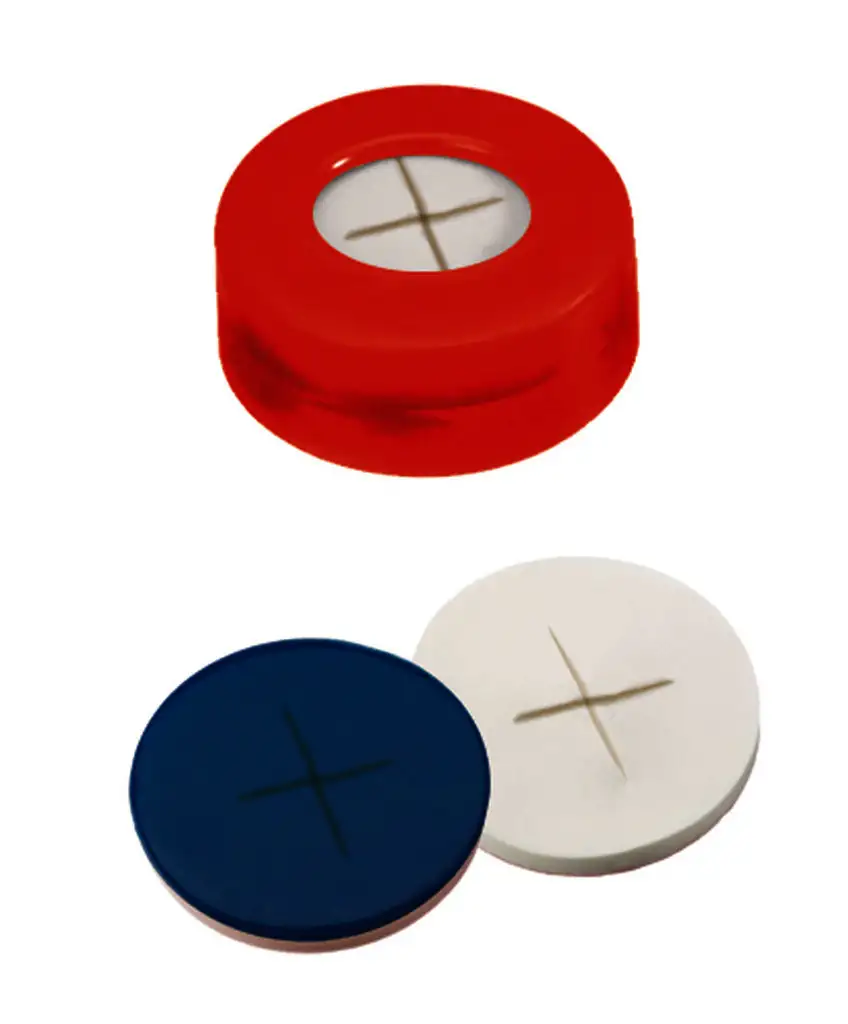 CAPSULE A SERTIR PE DUR ROUGE 1 TROU FENDU DN11 SI/PTFE X100