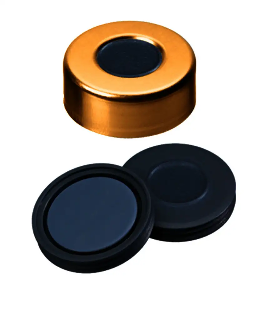 CAPSULE A SERTIR PHARMAFIX ALU 1 TROU DN20 BUTYLE/PTFE- X100