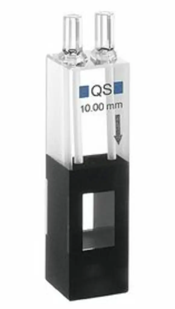 CUVE HELLMA EN QUARTZ A CIRCULATION Z=8,5MM