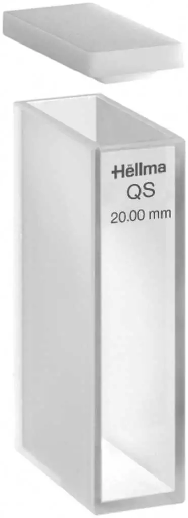 CUVE HELLMA EN QUARTZ TYPE 100 MACRO T.O.20MM VOL.7000UL