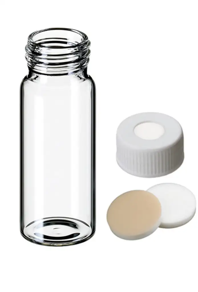 FLACON A VIS CLAIR DN24 + BOUCHON 1 TROU 40ML - X1000