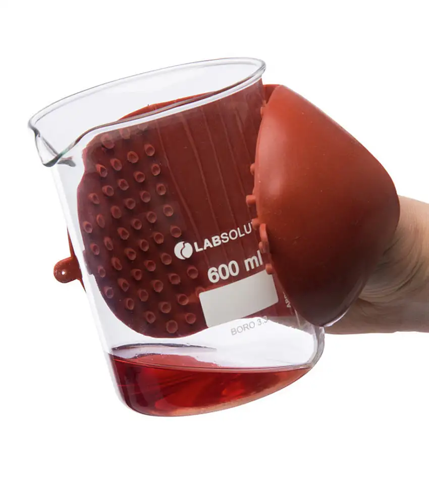 GANT DE PROTECTION EN SILICONE ROUGE