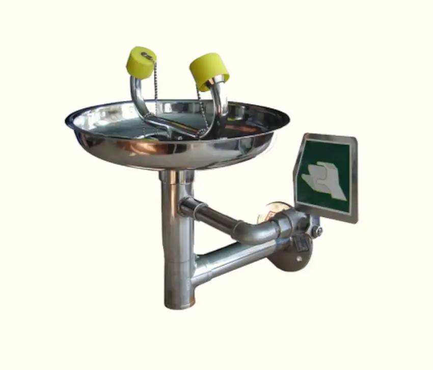 LAVEUR D'YEUX DE SECURITE MURAL POUR USAGE INTERIEUR