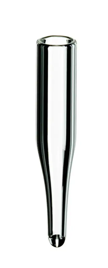 MICRO-INSERT VERRE CLAIR 0,2ML L.O FOND PLAT - X1000