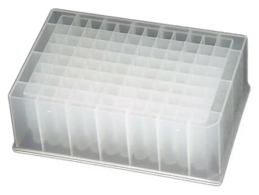 MICROPLAQUE 96 PUITS EN V OUVERTURE RONDE H.14,4MM - X20